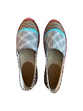 Missoni Multicolor Woven Espadrilles with Turquoise Band
